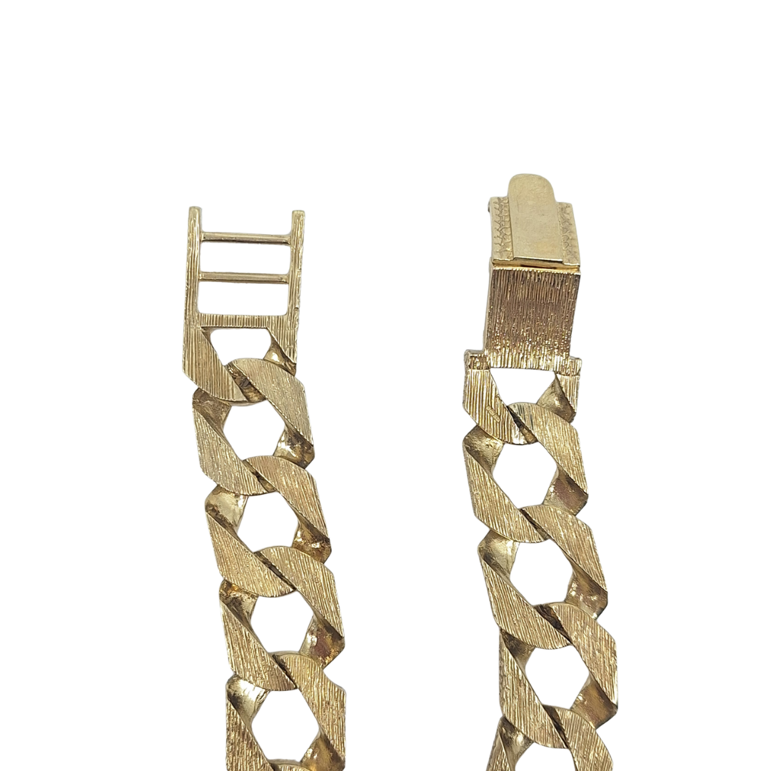 9ct Yellow Gold Chaps Bracelet 9.5"