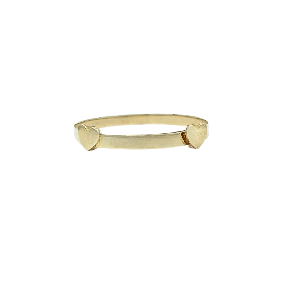 9ct Yellow Gold Baby Heart Expanding bangle