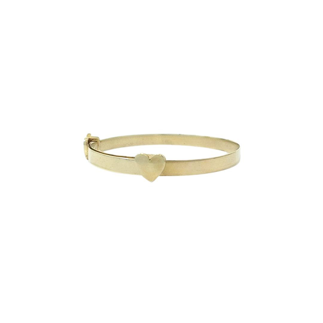 9ct Yellow Gold Baby Heart Expanding bangle