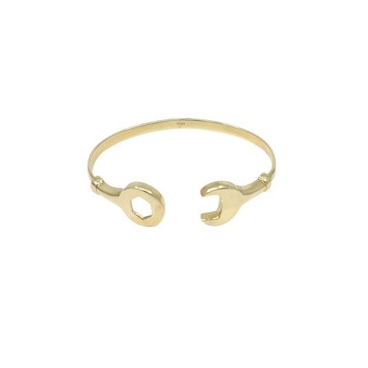 9ct Yellow Gold Baby Spanner Bangle