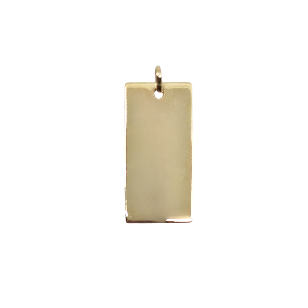 9ct Gold Ingot Pendant