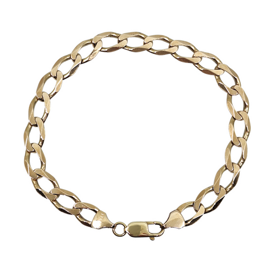 9ct Yellow Gold Curb Bracelet