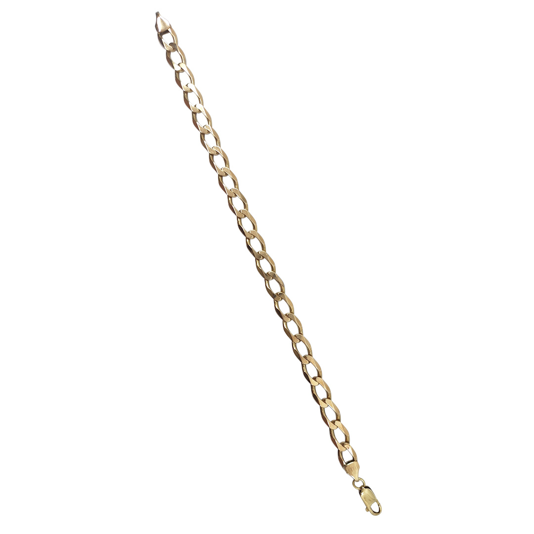 9ct Yellow Gold Curb Bracelet