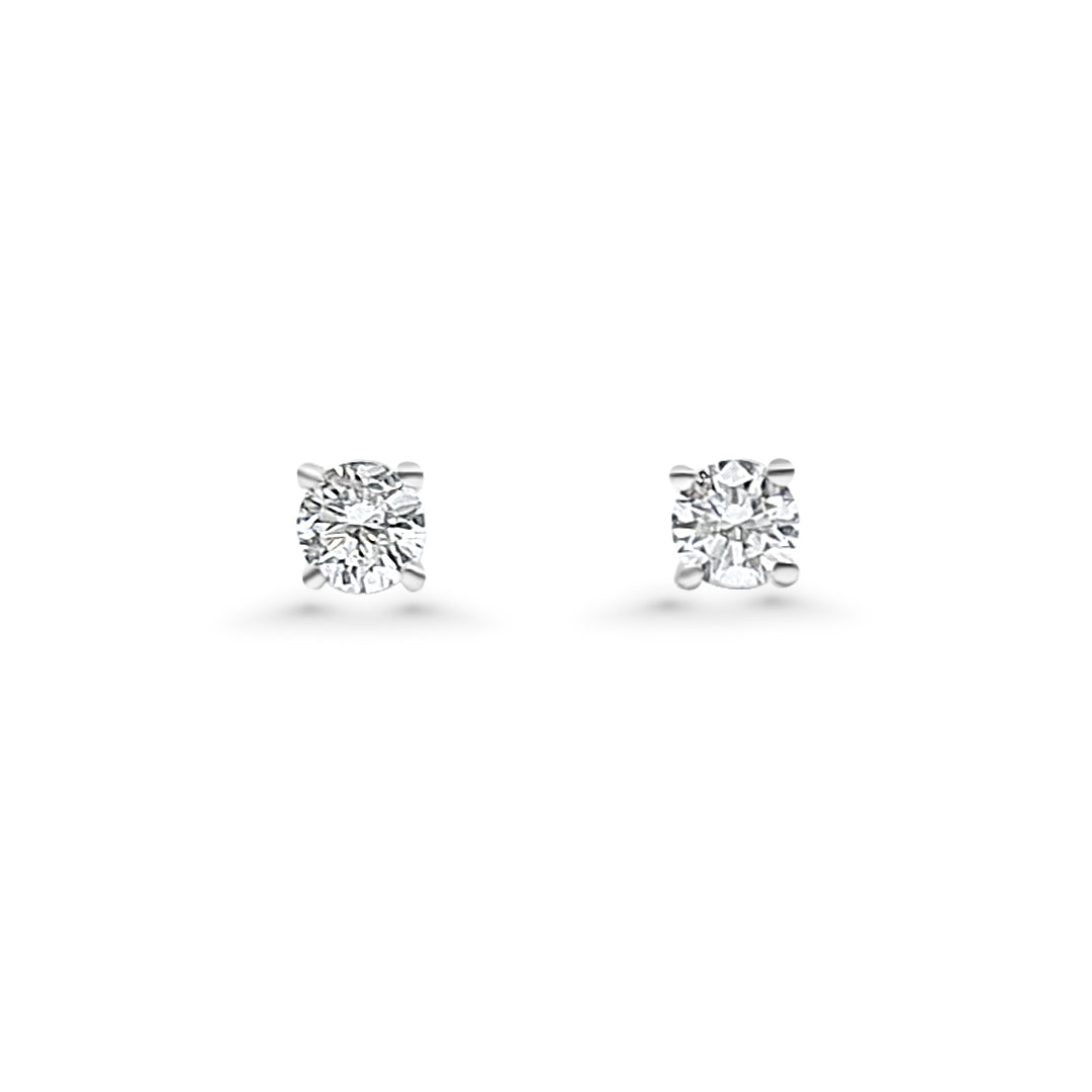White Gold & Ethical Diamond Solitaire Earrings 0.50ct