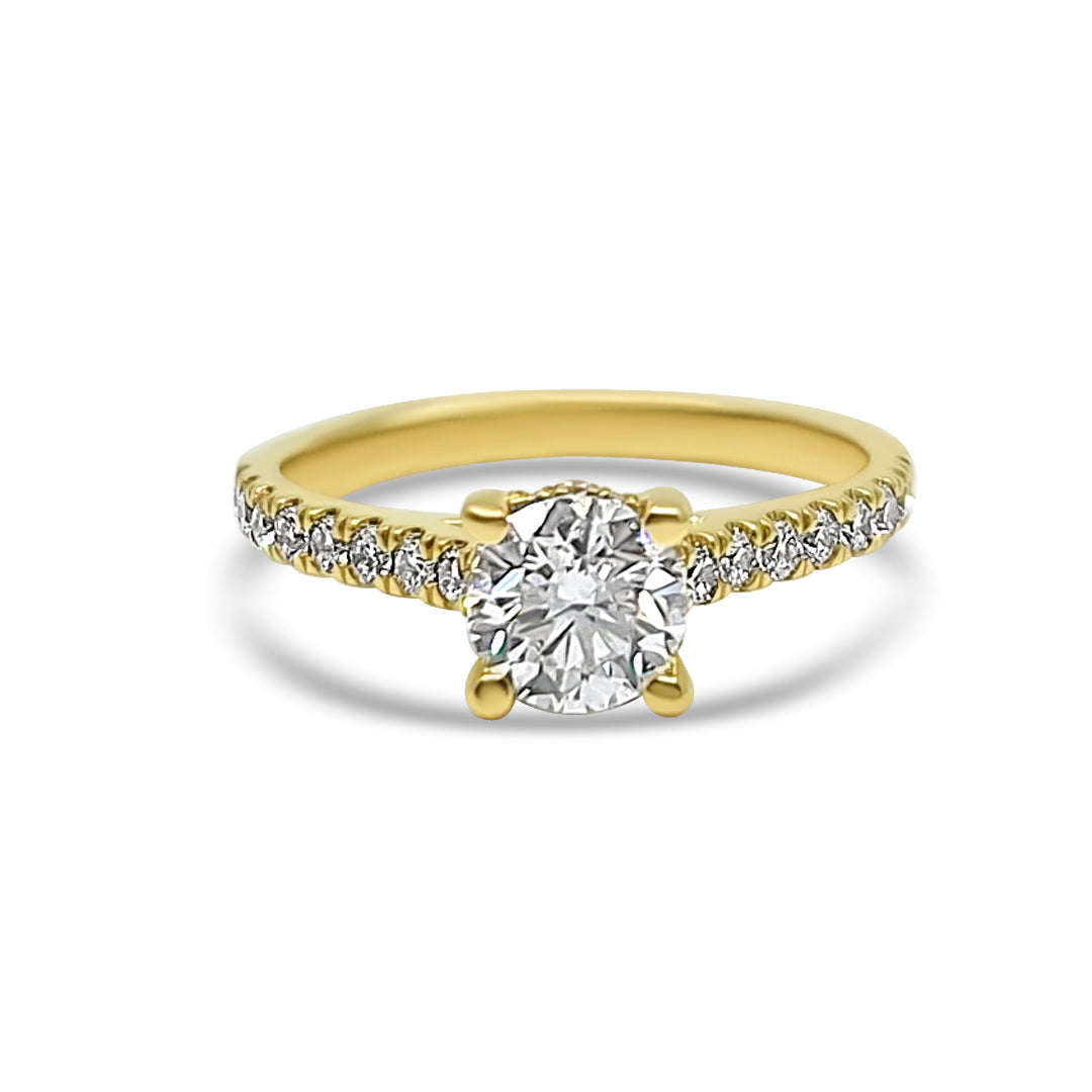 Yellow Gold & Ethical Diamond Ring 1.25ct