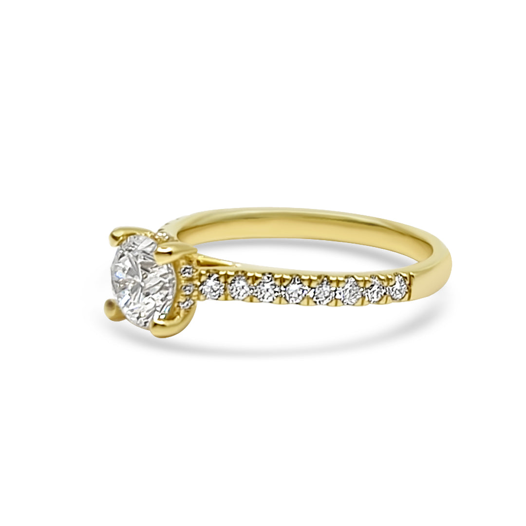 Yellow Gold & Ethical Diamond Ring 1.25ct