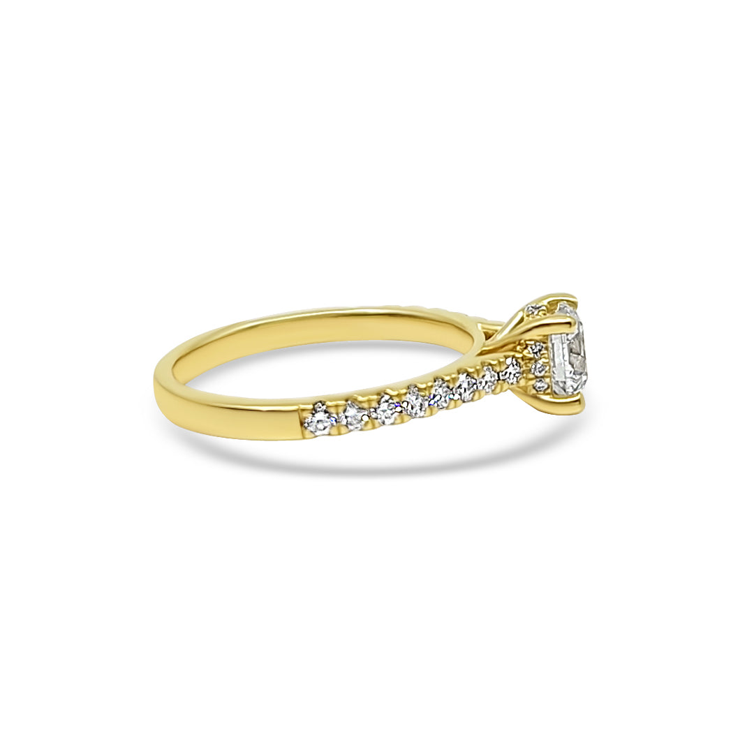 Yellow Gold & Ethical Diamond Ring 1.25ct