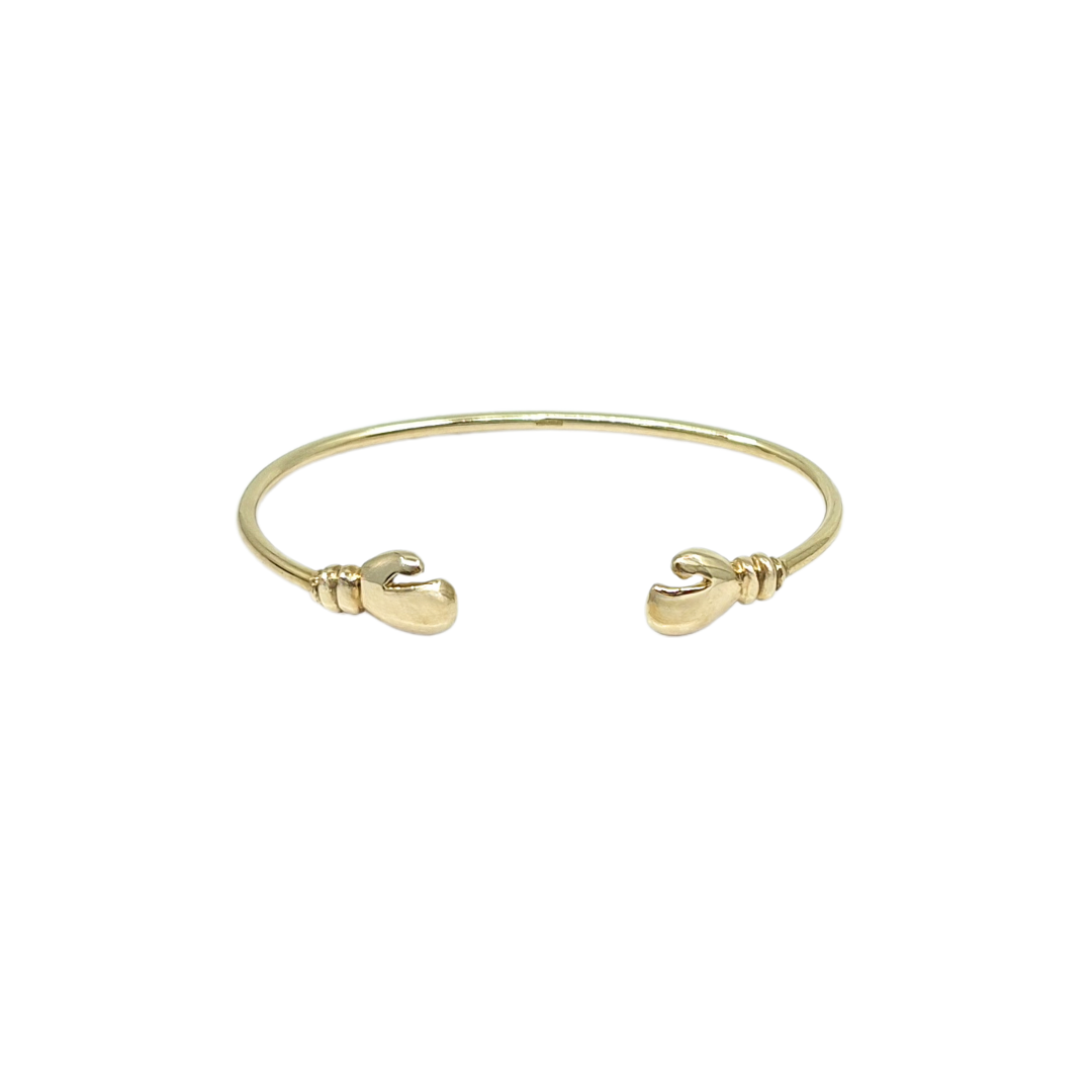 9ct Yellow Gold Baby Boxing Glove Bangle