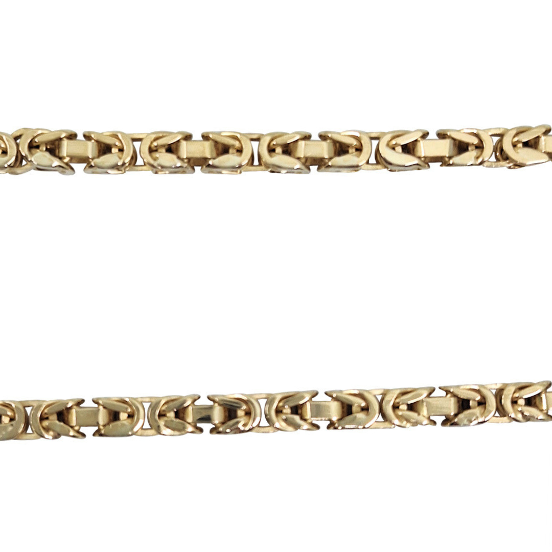 9ct Yellow Gold Byzantine Chain