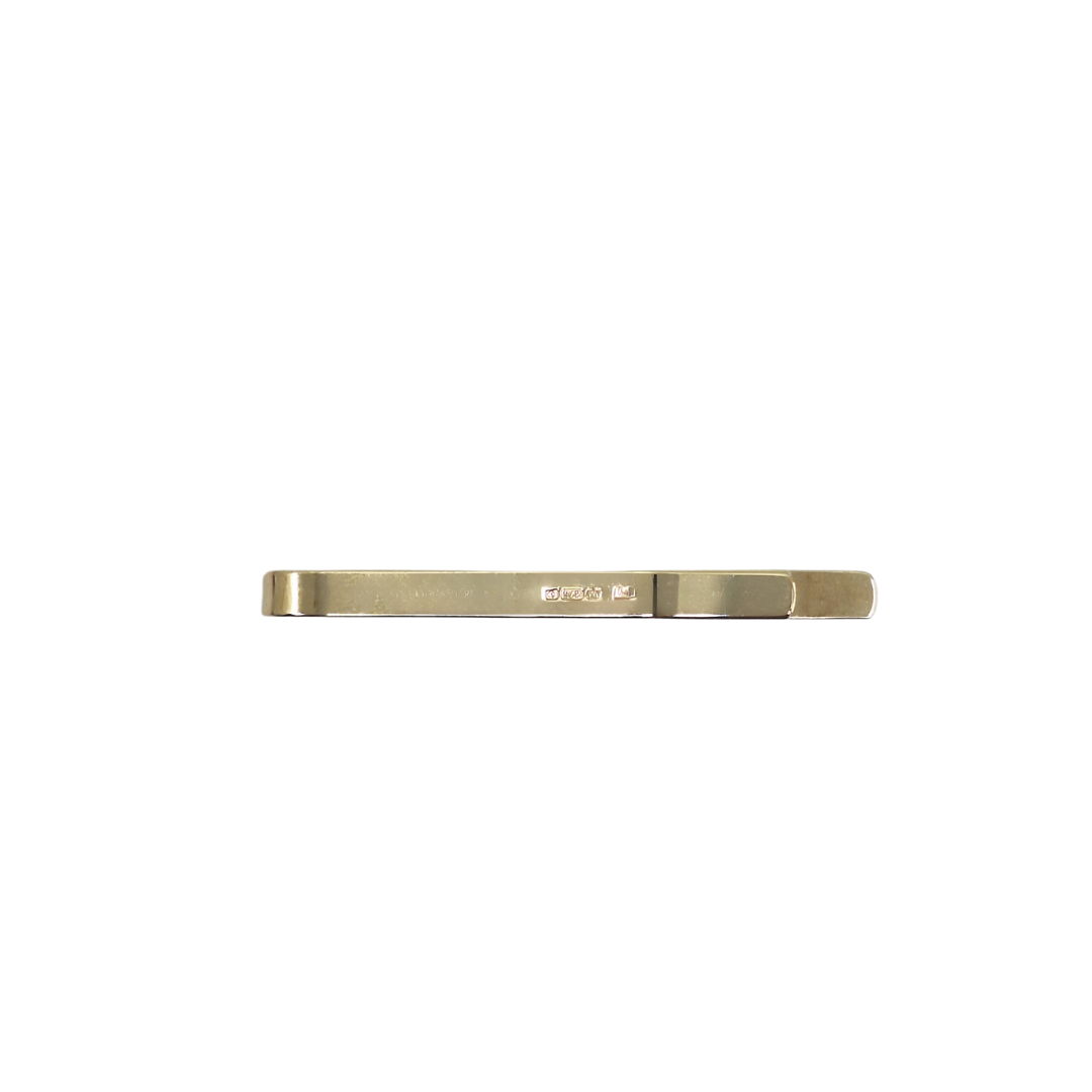 9ct Yellow Gold Tie Slide