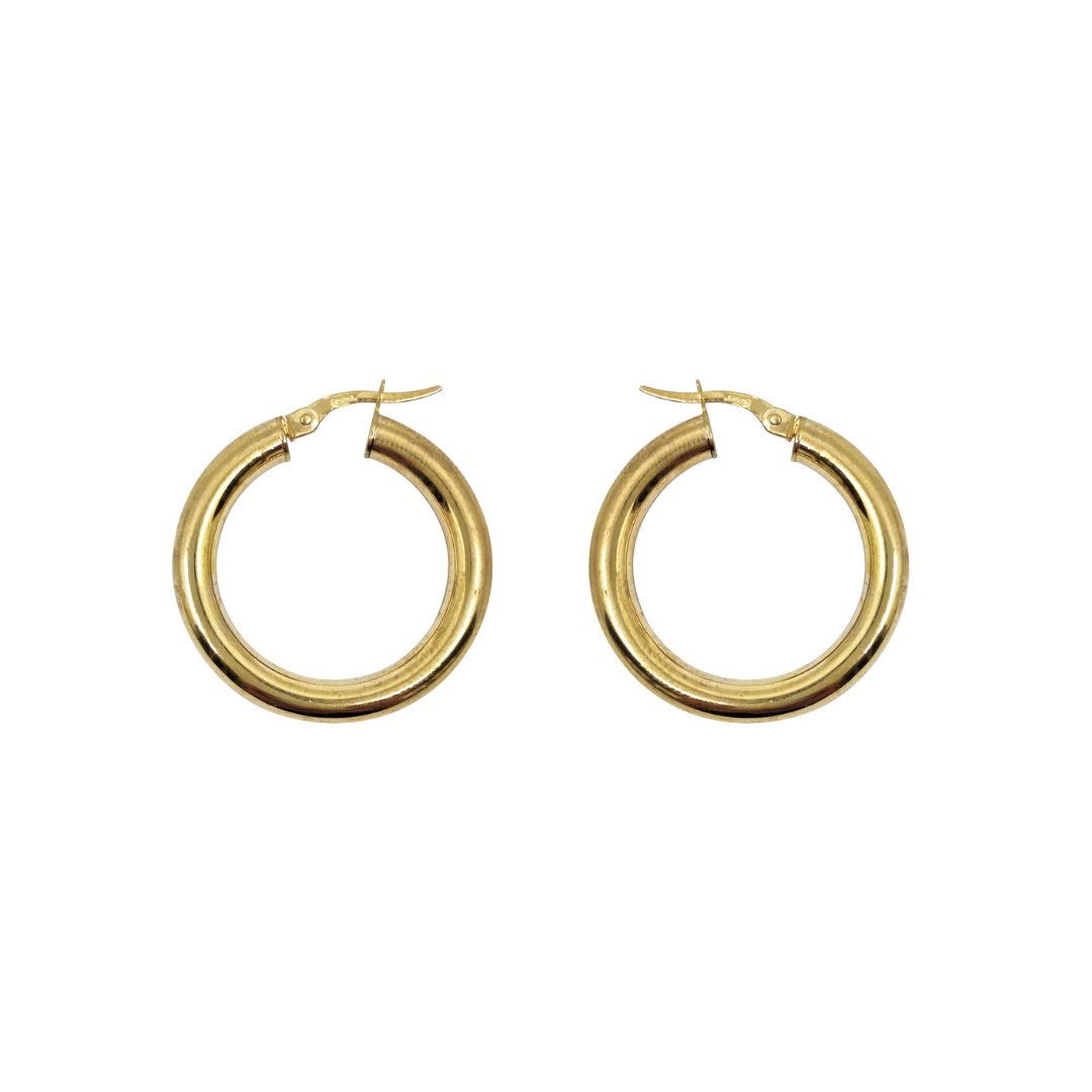 9ct Yellow Gold Hoop Earrings