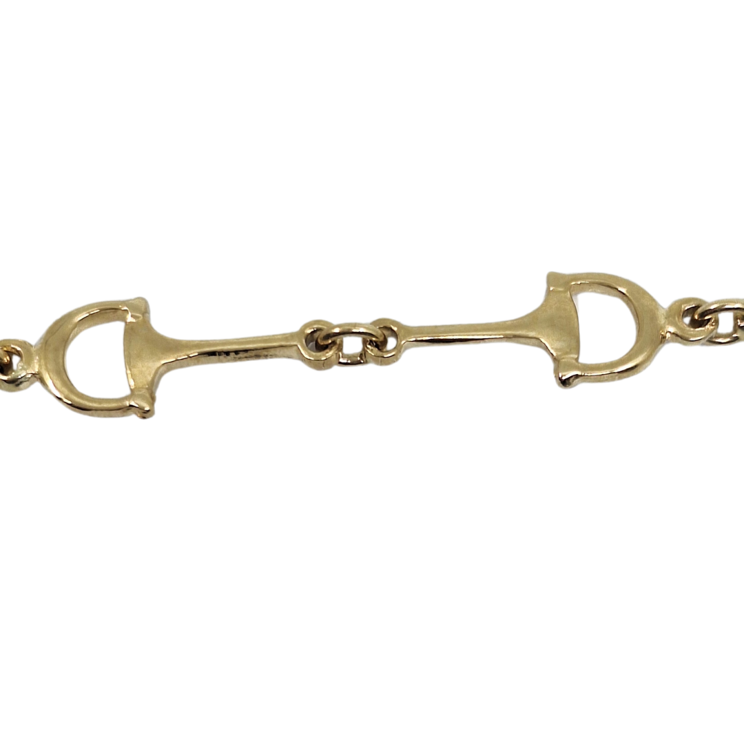 9ct Yellow Gold Snaffle Bracelet 7"