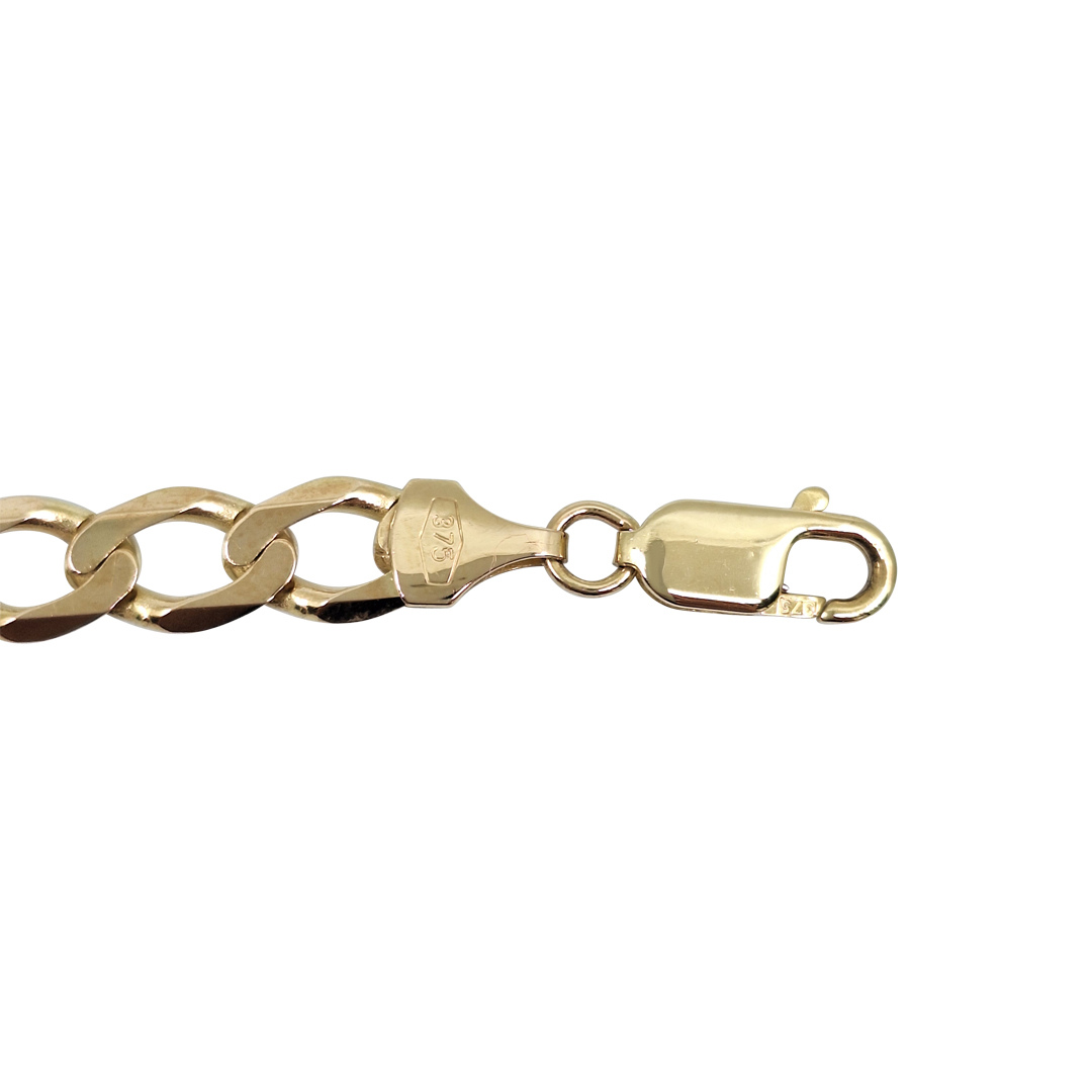 9ct Yellow Gold Curb Bracelet