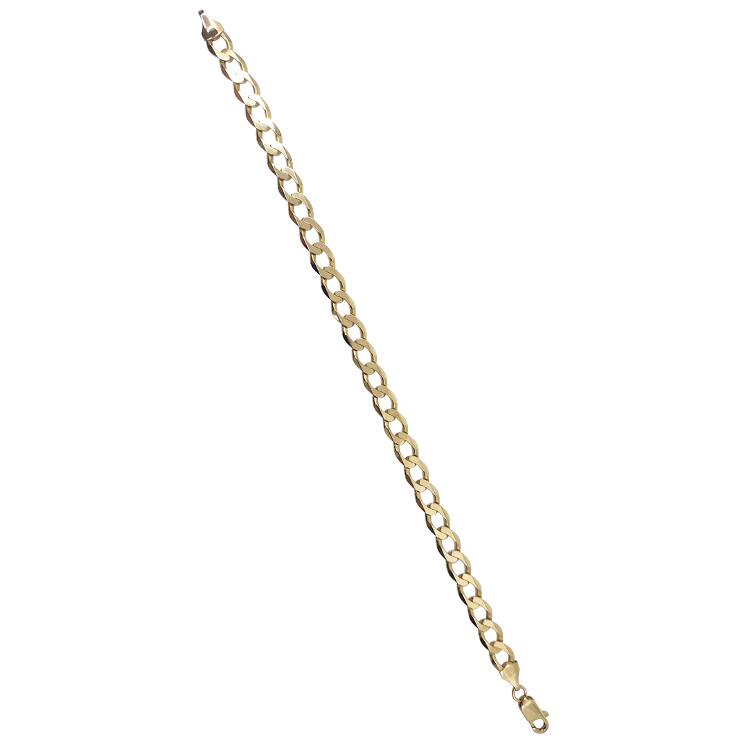 9ct Yellow Gold Curb Bracelet