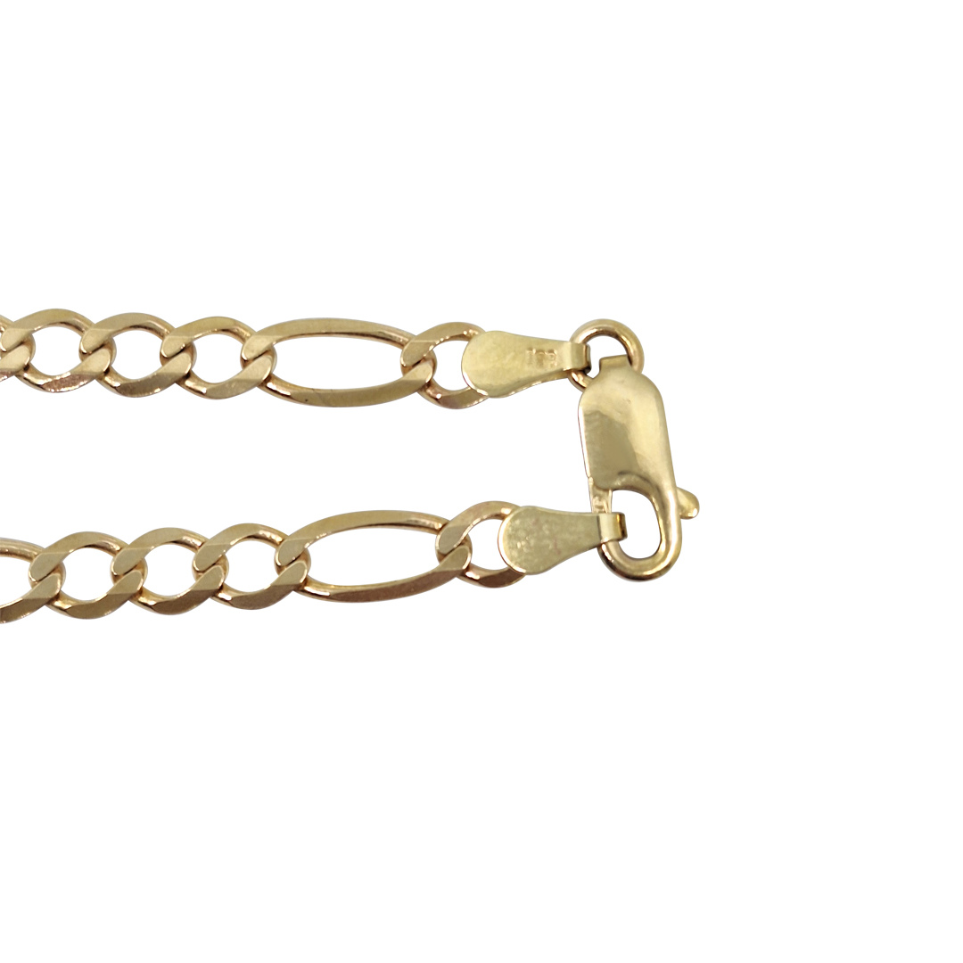 9ct Yellow Gold Figaro Chain 24"