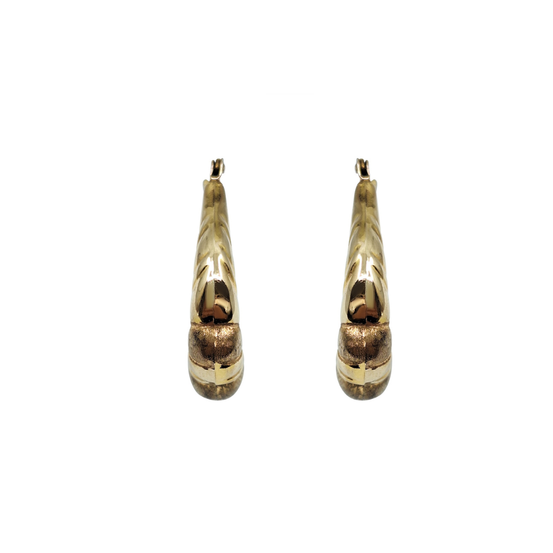 9ct Yellow Gold Creole Earrings