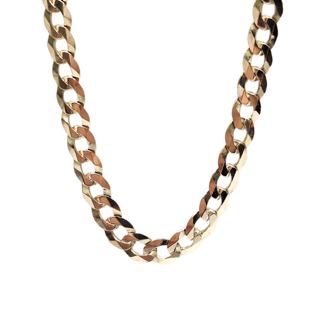 9ct Yellow Gold Curb Chain 20"