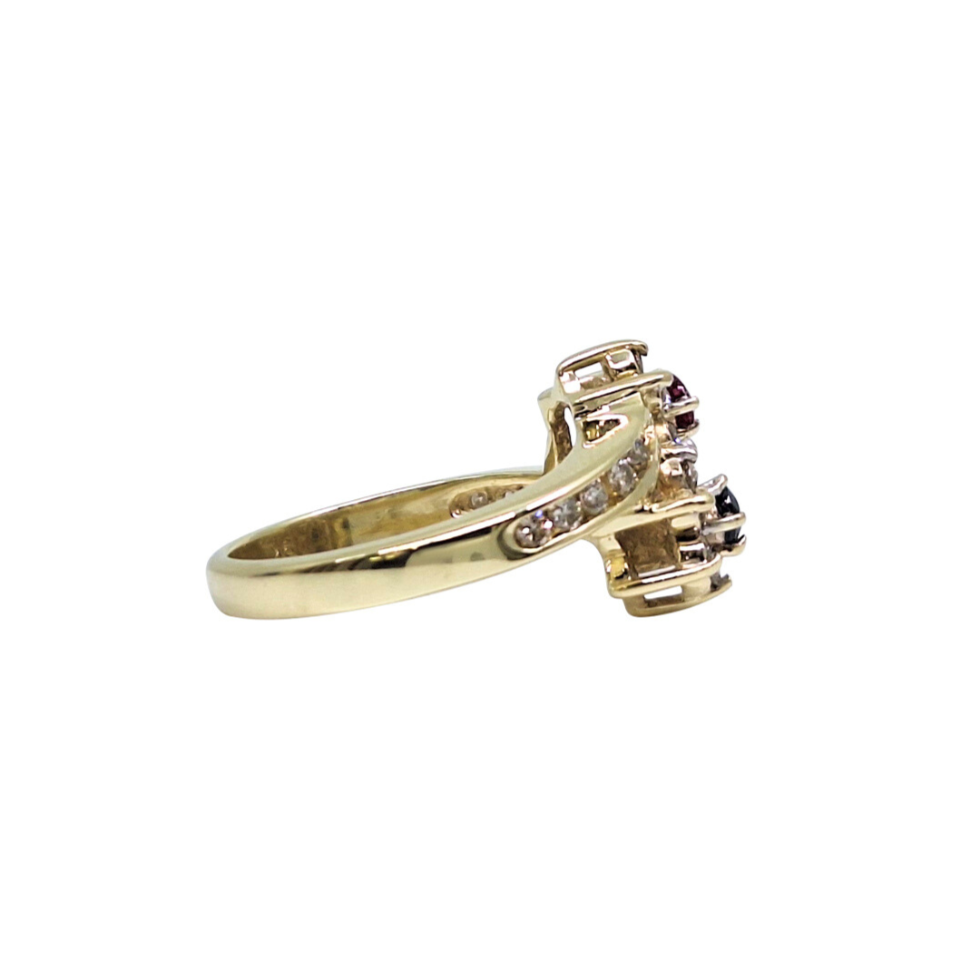 9ct Gold Coloured Cubic Zirconia Ring