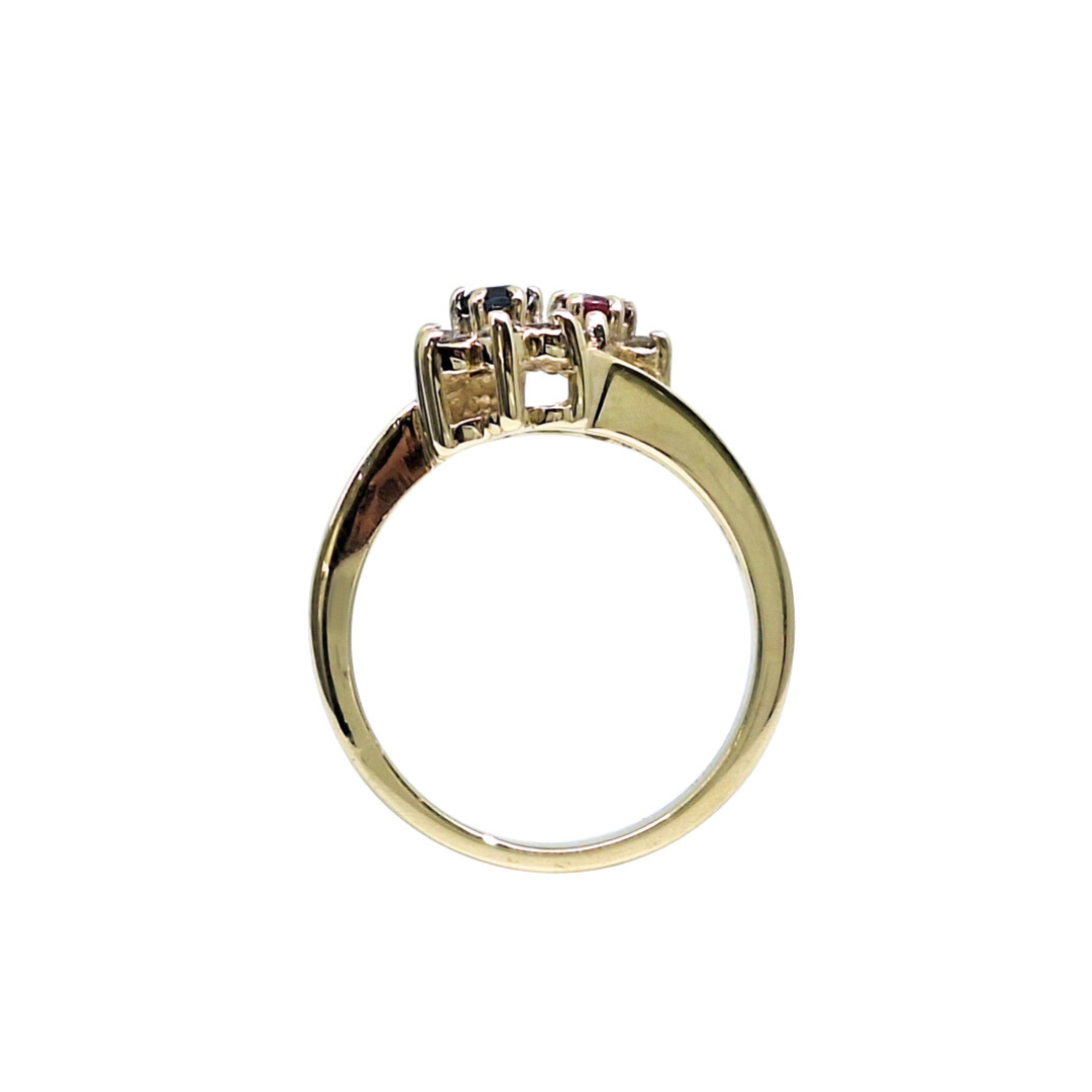 9ct Gold Coloured Cubic Zirconia Ring