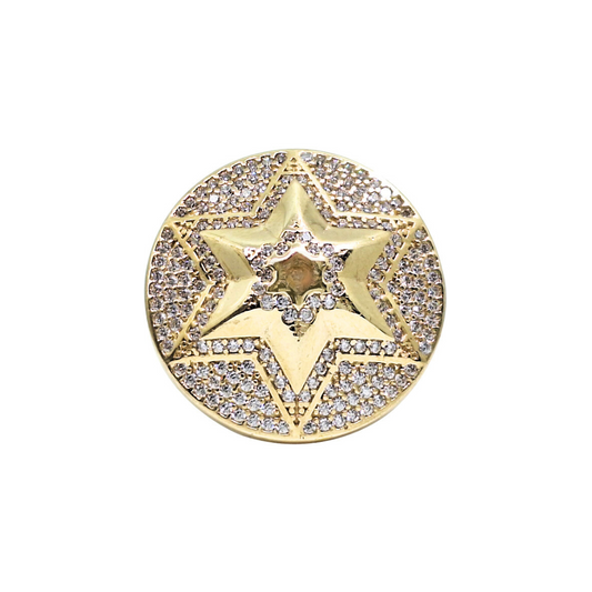 9ct Gold & CZ Star Ring