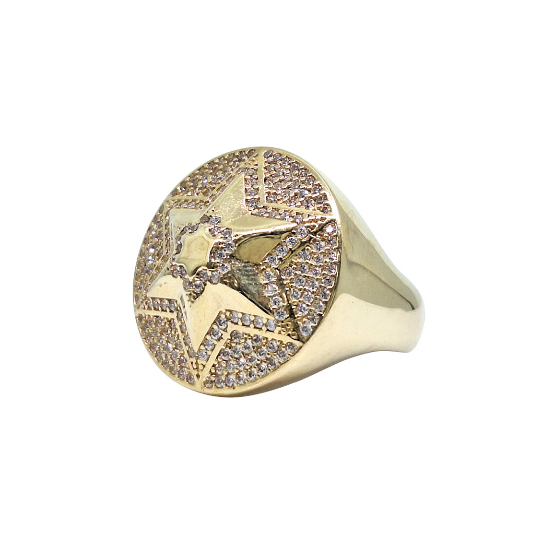 9ct Gold & CZ Star Ring