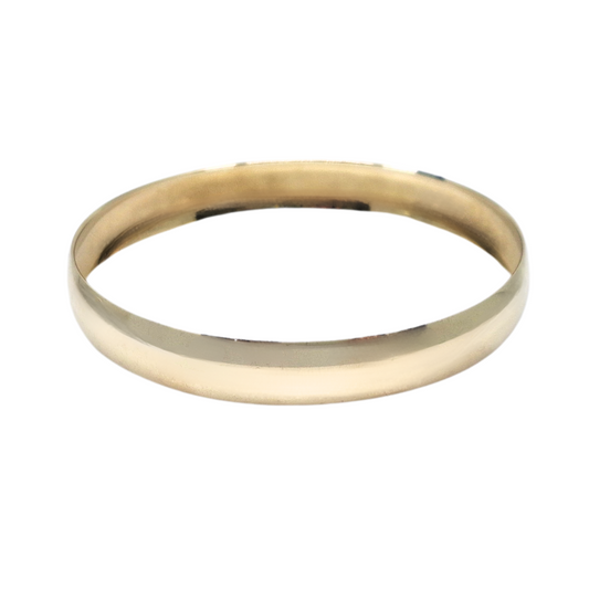 9ct Yellow Gold Plain Slave Bangle