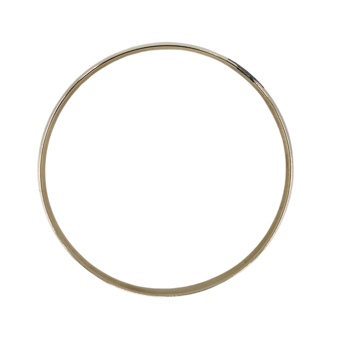 9ct Yellow Gold Plain Slave Bangle