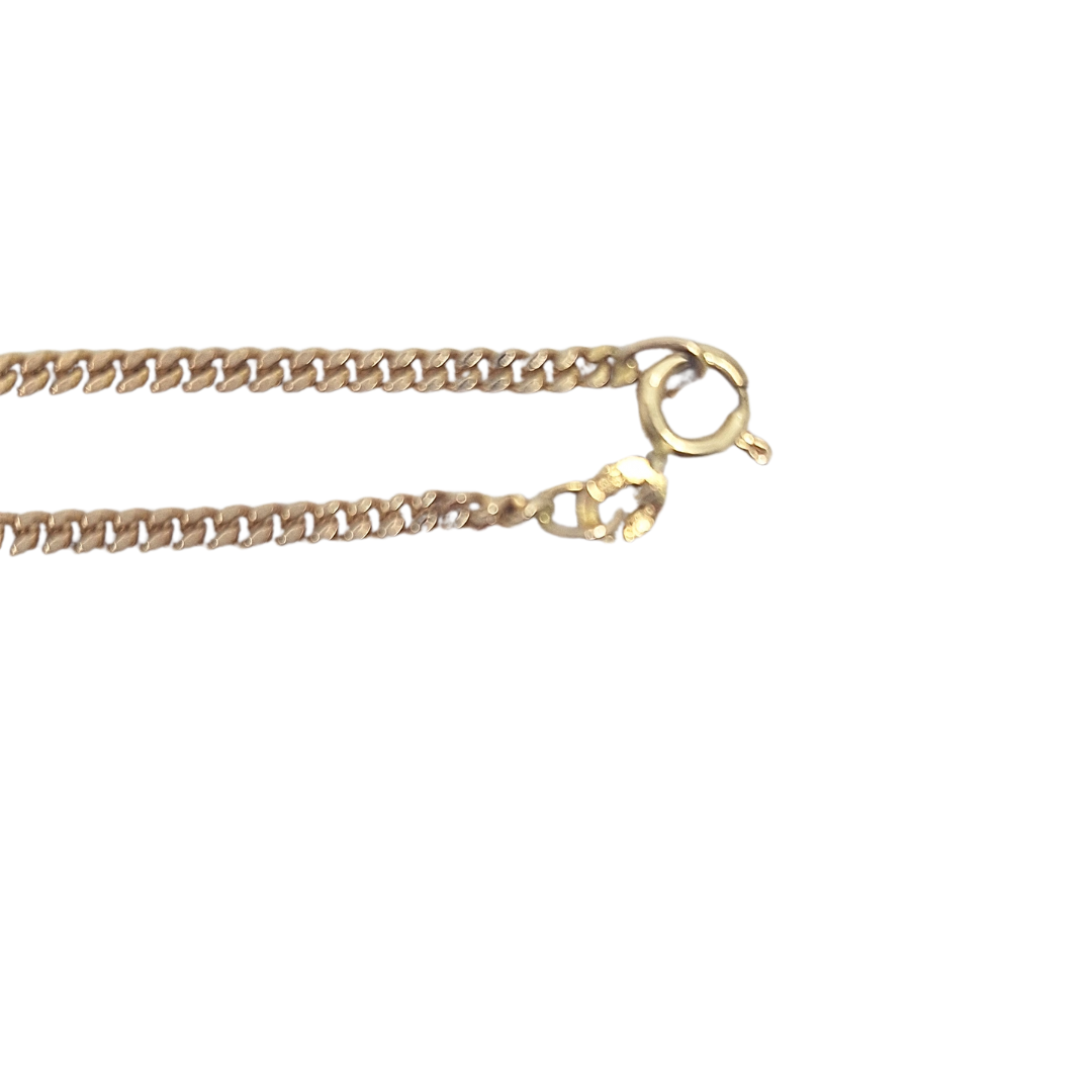 9ct Yellow Gold Curb Chain 20"