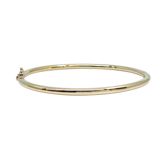 9ct Yellow Gold Hinged Bangle