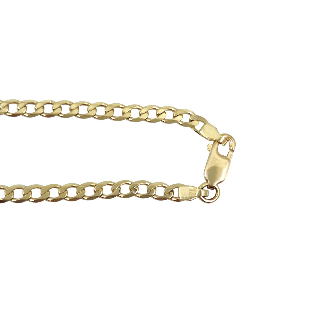 9ct Yellow Gold Curb Chain 22"