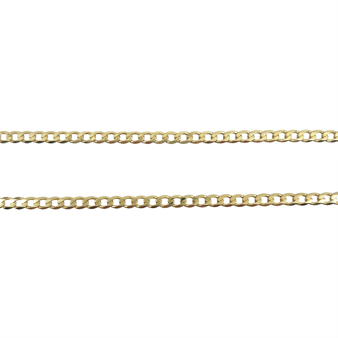 9ct Yellow Gold Curb Chain 22"