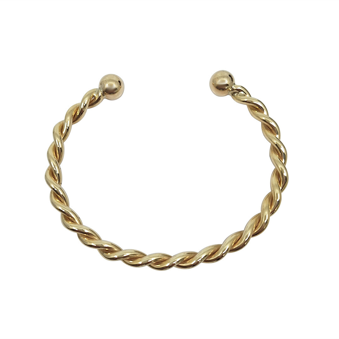 9ct Yellow Gold Twist Bangle