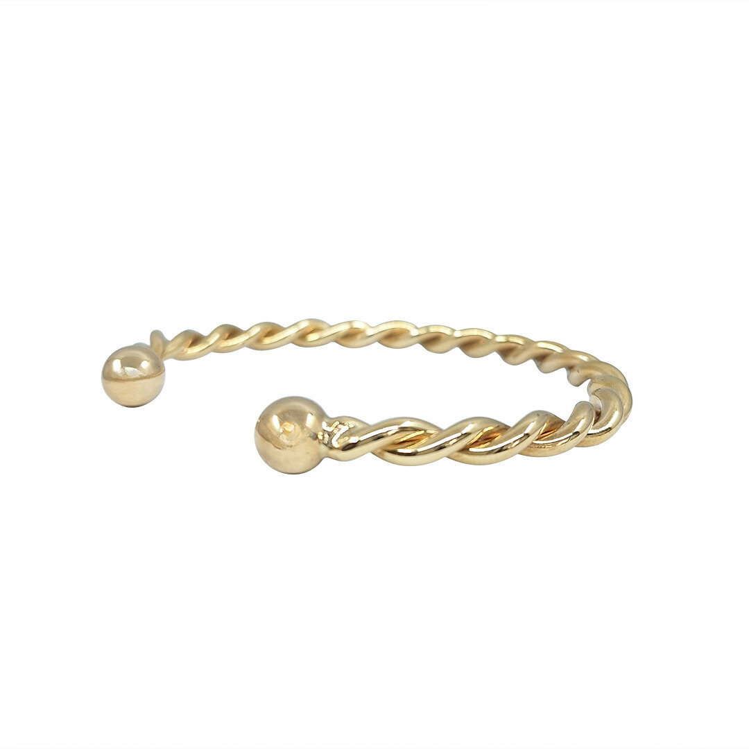 9ct Yellow Gold Twist Bangle