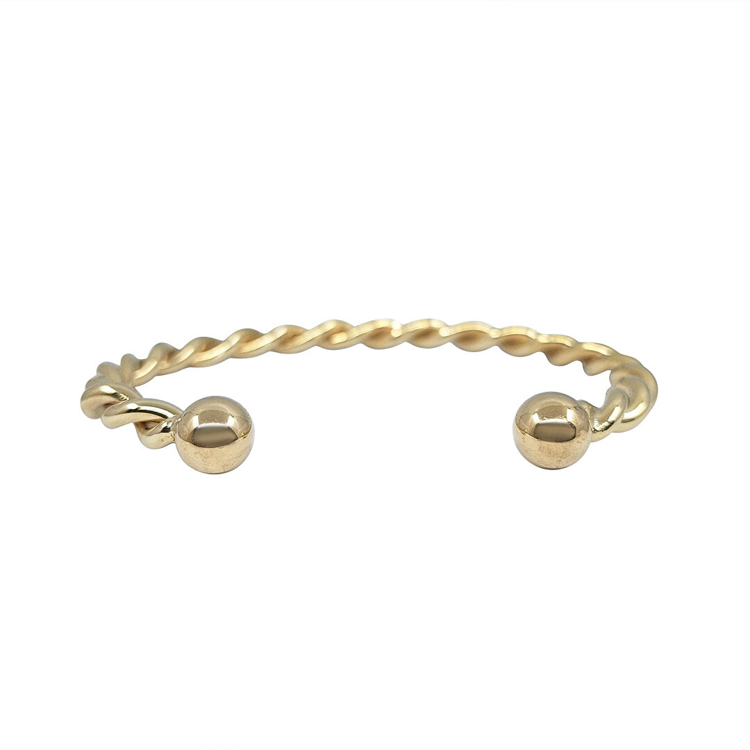 9ct Yellow Gold Twist Bangle