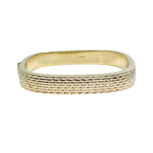 9ct Yellow Gold Hinged Bangle