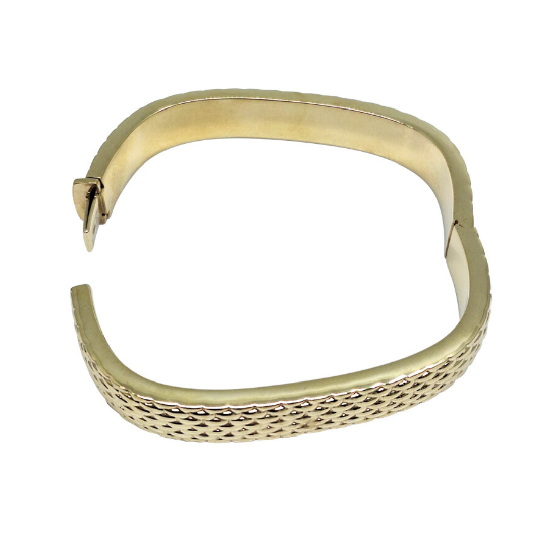 9ct Yellow Gold Hinged Bangle