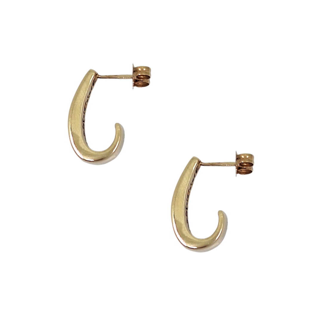 9ct Yellow Gold Diamond Drop earrings