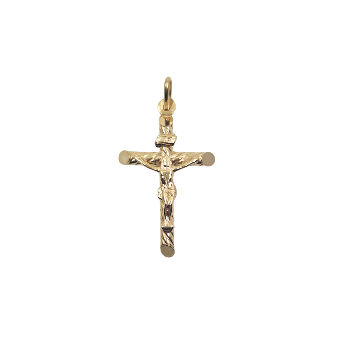 9ct Yellow Gold Crucifix