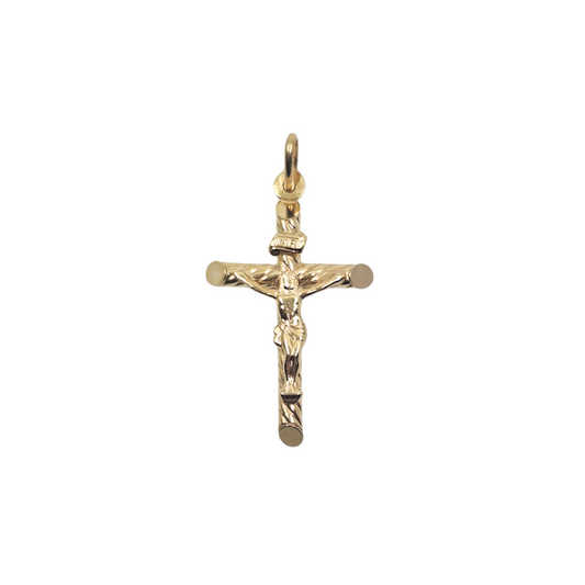 9ct Yellow Gold Crucifix