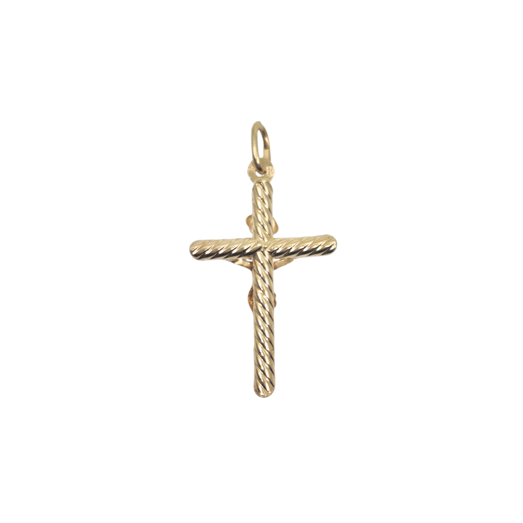 9ct Yellow Gold Crucifix