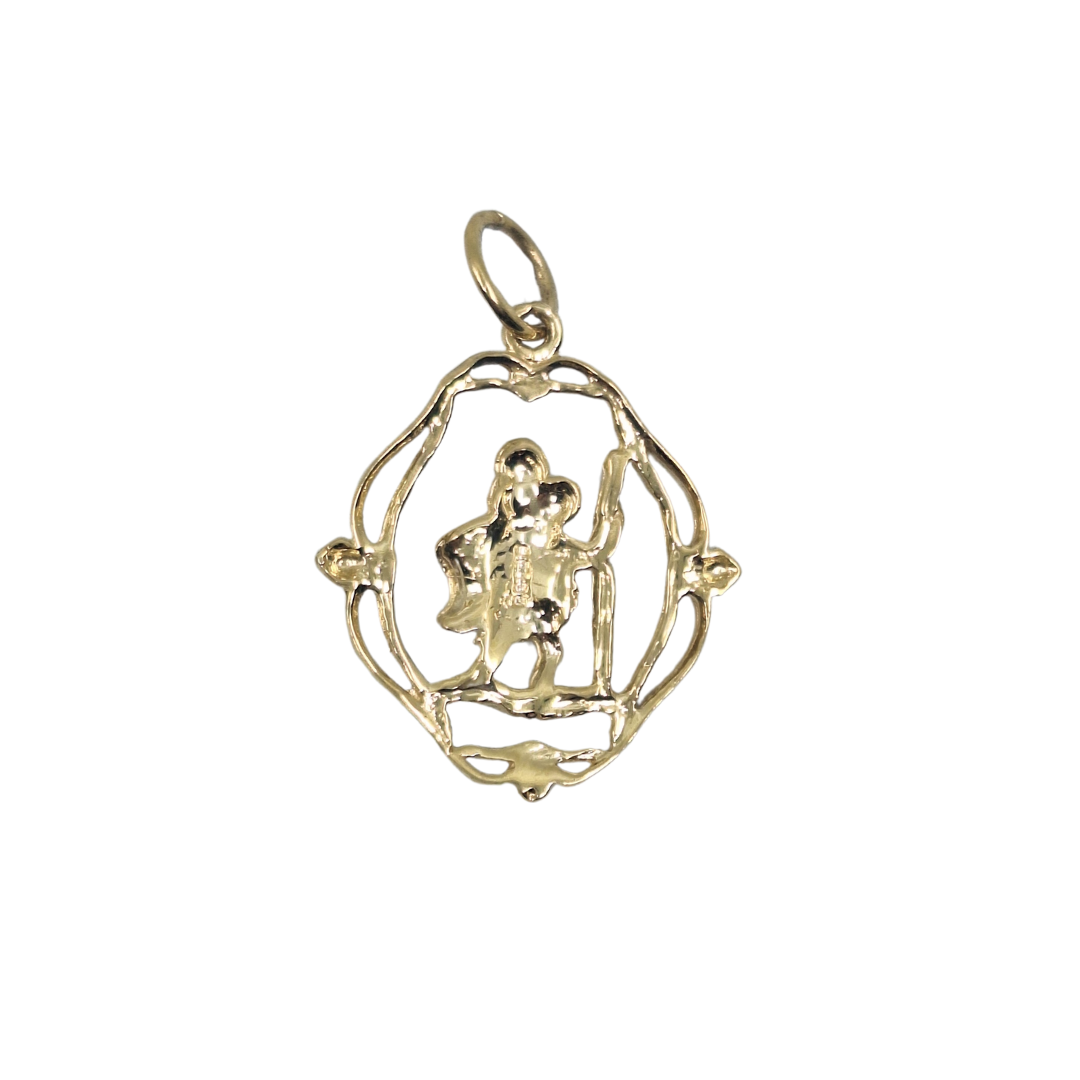 9ct Yellow Gold St Christopher