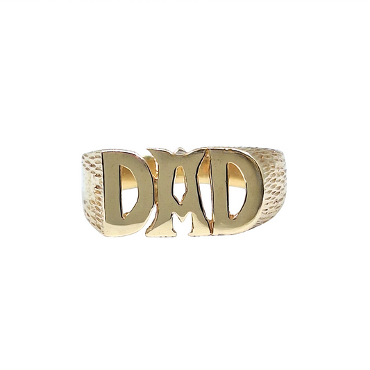 9ct Yellow Gold Dad Ring