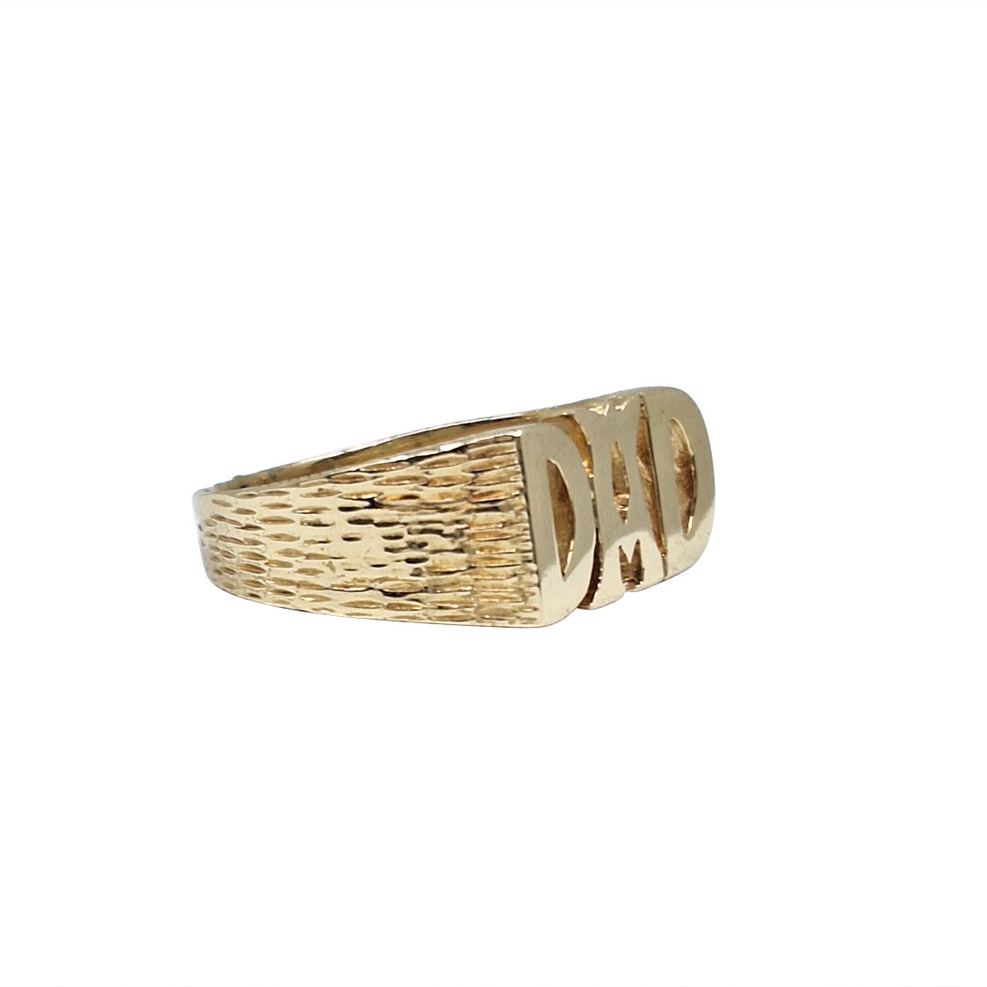 9ct Yellow Gold Dad Ring