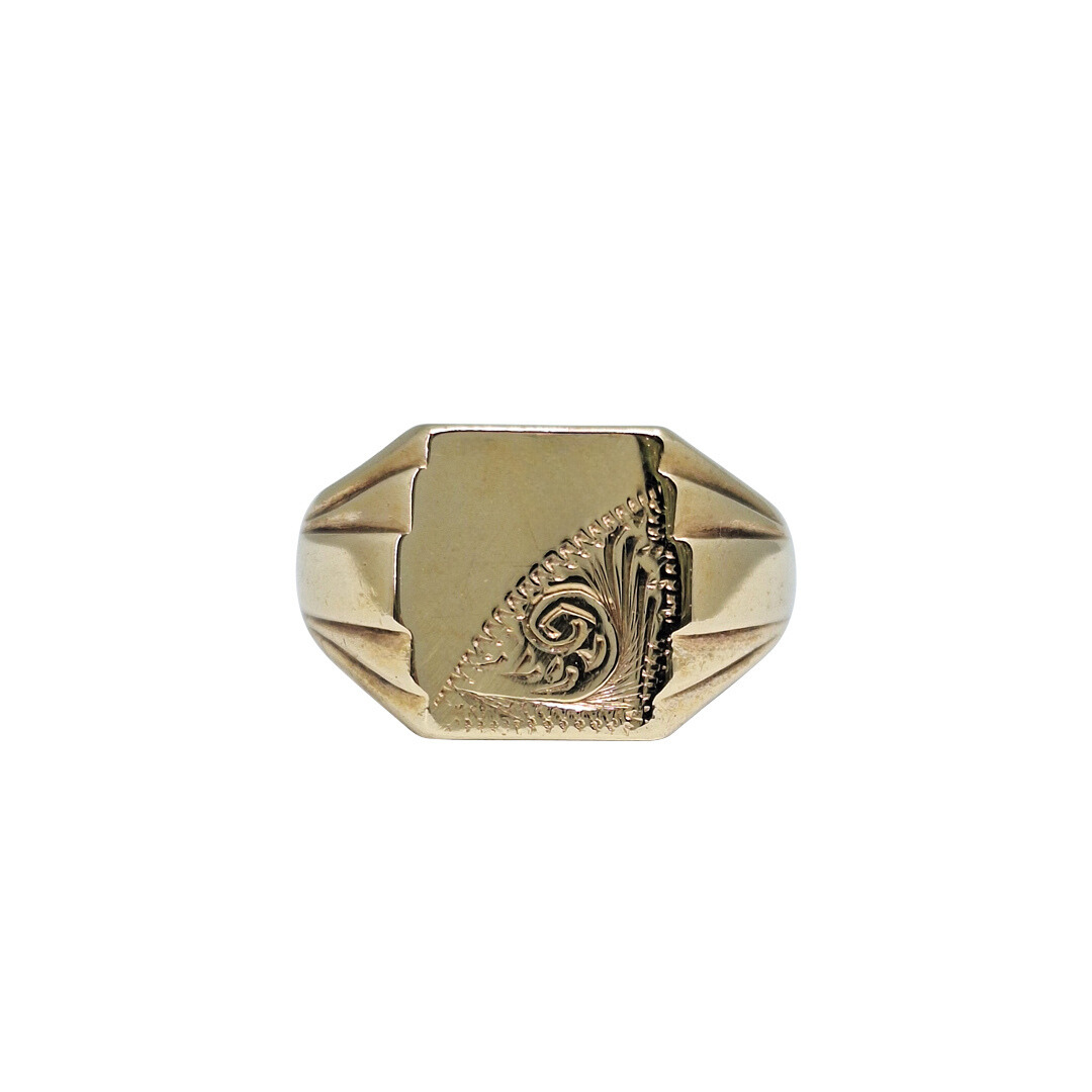 9ct Yellow Gold Signet Ring