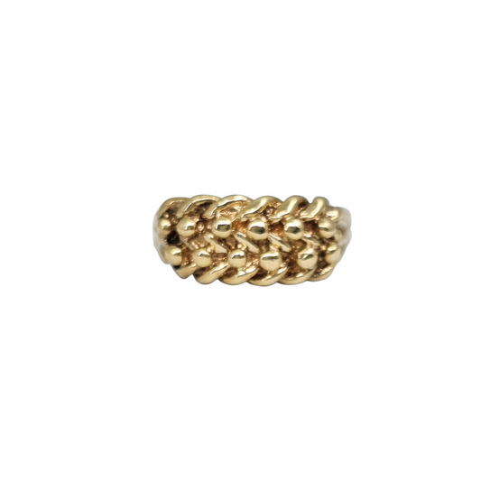 9ct Yellow Gold Keeper Ring