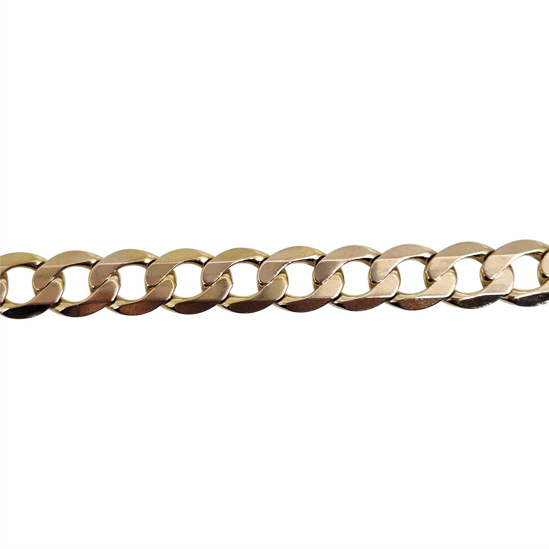 9ct Yellow Gold Curb Chain 28"