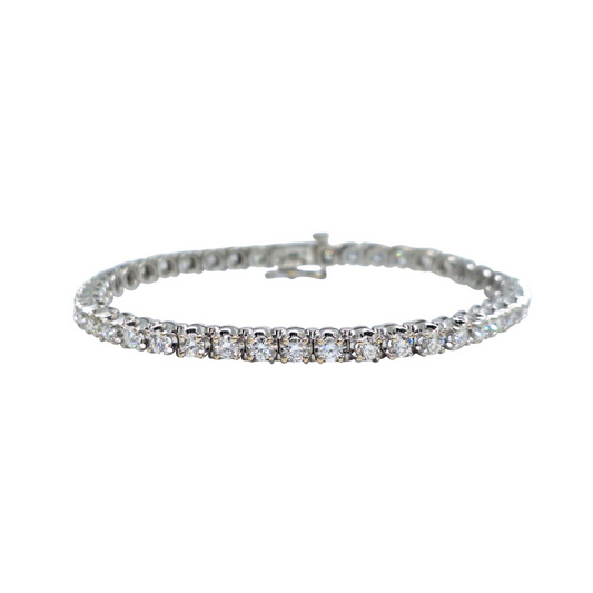 18ct White Gold Diamond Tennis Bracelet