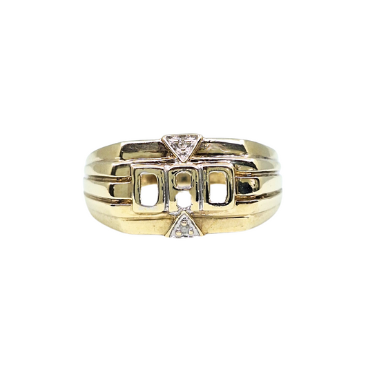 9ct Yellow Gold Dad Ring