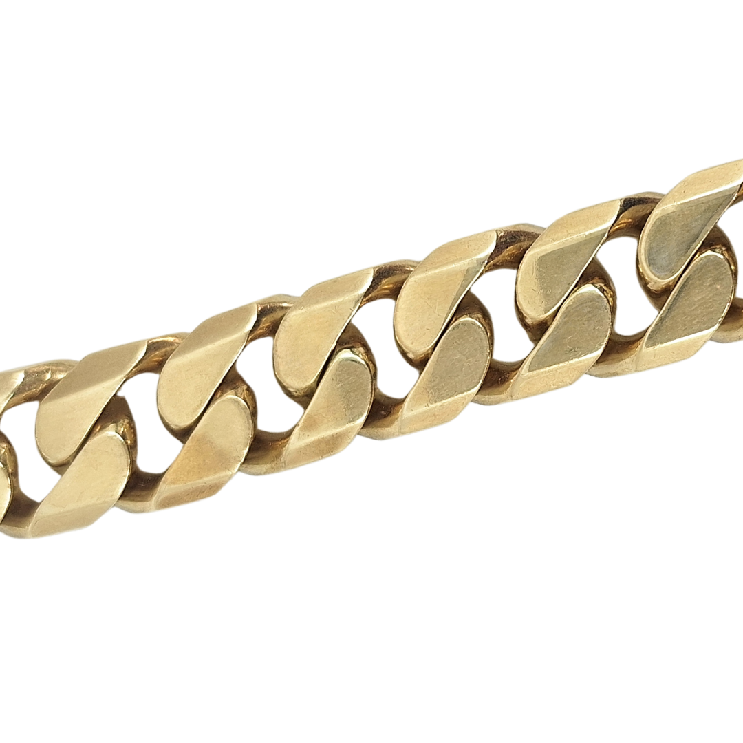 9ct Yellow Gold Heavy Curb Chain 26"