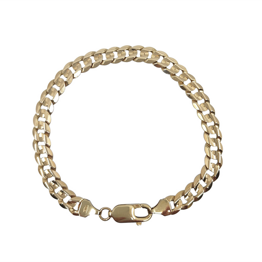 9ct Yellow Gold Curb Bracelet